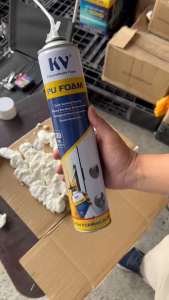 (Combo 5 chai ) Keo bọt nở 750ml bình xịt bọt nở KV tỷ lệ tạo bọt cao màu trắngnhanh khô kèm vòi xịt