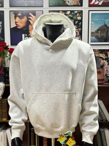 เสื้อสเวตเตอร์ฮู้ดลายดอกไม้สีเทาสำหรับผู้ชาย ฤดูใบไม้ผลิ ฤดูร้อน ฤดูใบไม้ร่วง ฤดูหนาว 2025 แบรนด์ใหม่ เสื้อตัวบนลำลองสำหรับเยาวชน