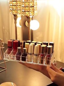 READY STOCK‼️ Lipstick Storage Box | Transparent Lip Gloss & Palette Organizer | Cosmetic Makeup Storage  现货‼️ 口红收纳盒 | 透明唇釉眼影盘整理架 | 化妆品收纳盒