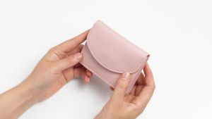 Ví Đựng Tiền Xu Bằng Da PU Nhỏ Gọn Di Động Phong Cách Hàn Quốc Túi Đựng Thẻ Nhỏ Dành Cho Bé Gái Màu Trơn Đơn Giản Có Túi Bên Trong