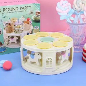Giá Đỡ Xoay Tự Động 360 Độ Trưng Bày Sushi Bánh Ngọt Bánh Cupcake Cho Đám Cưới Tiệc Sinh Nhật Sử Dụng Nguồn USB