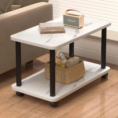 FENGHONGTAO | Portable Small Living Room Coffee Table With Wheels