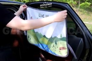 Tirai Mobil Anak Magnet Karakter Lucu: Gorden Anti Panas