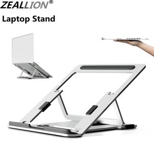Zeallion Đế Máy Tính Xách Tay Vật Liệu Hợp Kim Nhôm Thiết Kế Gấp Điều Chỉnh Đa Năng Thích Hợp Cho Máy Tính Xách Tay 11-15.6 Inch