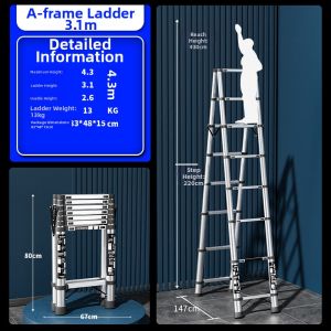 Stainless Steel Multifunctional Home Extension Ladder