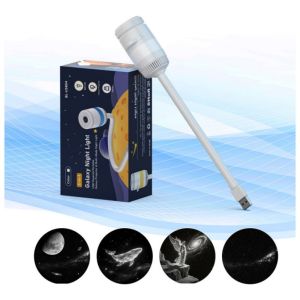 Aitemay USB Car Star Projector Ambient Light12 Projection Films 10 Colors 360° Adjustable Touch ControlPortable Dual‑Use No Car Modification
