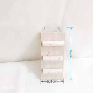 Wooden Ladder Hamster Ladder Small Pet Djungarian Hamster Hamster Toy Stairs All-Match Platform Ladder Acrylic