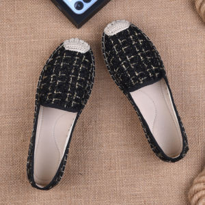 Womens Flat Bottom Canvas Shoes Summer New 2025 Linen Breathable Slip-On Beijing Soft Bottom Casual Fishing Shoes