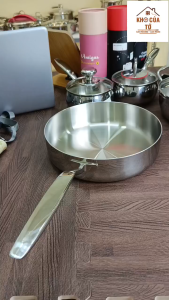 Chảo inox 316 liền khối 5-Ply Premium Kaiyo - thành cao chuẩn chất lượng Nhật an toàn tuyệt đối độ bền cực cao