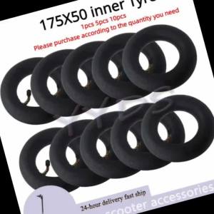 7 Inch Tube 1/5/10 PCS 175x50 Inner Tube 90° for Electric Scooter Inner 7 Inch Wheelchair Truck Stroller