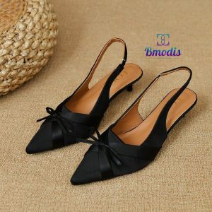 2244 Sepatu Heels Wanita Pita Elegan Terkini (With Box)