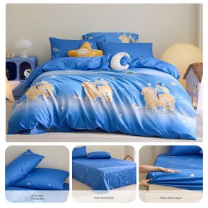 Luolai Kids | Class A Warmth Double-sided Fleece Childrens Bedding Set