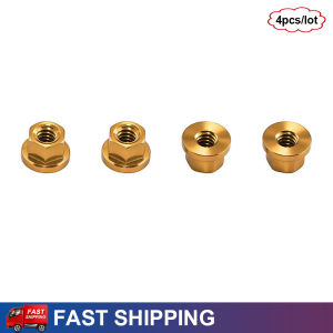 ONEVAN | 4PCS M2 Aluminum Flange Lock Wheel Nuts for Axial SCX10 III Bronco Jeep K10 RC Crawler Upgrade Parts