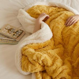 Retro Warm Winter Coral Fleece Blanket