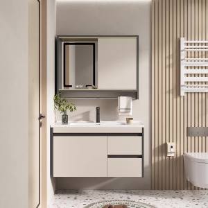 Bathroom Vanity Cabinet Basin Cabinet Toilet Storage Cabinet With Mirror Bathroom Vanity Cabinet Fashion Simple Style Combination Hidden 浴室柜