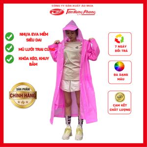 Áo Mưa Măng Tô Khoá Kéo BigBit nhựa dẻo EVA Tân Hưng Phong