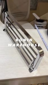 SOLIGEN Rak handuk chrome gantungan handuk baju towel rack