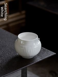 MIBAIYANWU | Chậu Rửa Trà Đẹp Men Trắng Ức Trà