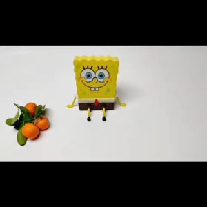 Cute Cartoon Dishwashing Sponge with Holder Drain Rack INS Kitchen Cleaning Tool Organizer Storage