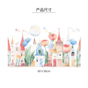 New Year Creative Glass Stickers Static Decorations Happy Wealthy Text Window Flowers Living Room Bay Window New Design