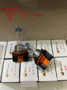 Bóng pha H15 55w đầu xanh. Bóng pha ô tô H15 HCL