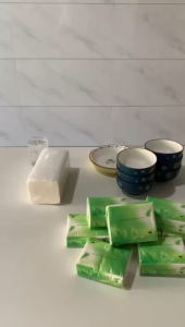 150 Pulls Kitchen Towel Interfolded Paper Towel Hand Napkin Disposable Tissue Natural color