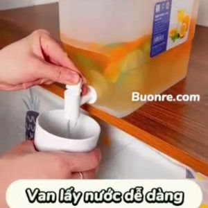 Bình Đựng Nước Tủ Lạnh Chịu Nhiệt Trong Suốt Có Vòi 3.5L 5685 hàng Việt Nhật cao cấp Nhựa Việt Nhật