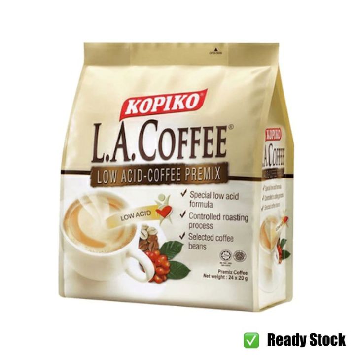 Kopiko LA instant coffee (Lowacid Coffee Premix) 24x20g Lazada