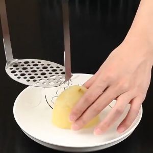 บดมันฝรั่ง แสตนเลส บดมันฝรั่ง ฟักทอง กล้วย พร้อมส่ง 📌 มาช่วยเกี่ยวกับมาเสริมไม้ สำหรับผลไม้