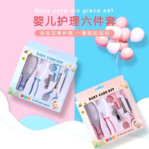 BabyShine Baby Care Kit Set 6 in 1 Sisir Bayi Set Gunting Kuku Bayi Perlengkapan Bayi