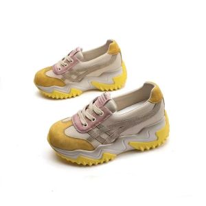 Womens Dad Shoes Inner Heightening Sports Agan Casual White Sneakers Thick Bottom Leisure Running Shoes Korean Style