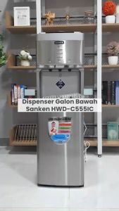 Sanken Dispenser Galon Bawah Hot and Cool 3 Kran - HWDC558IC / HWDC555IC - FREE ONGKIR Jabodetabek