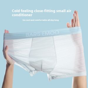QiaoYiLuo Thời trang đồ lót Nam Nhẹ Lụa băng mát mẻ đồ lót thoáng khí thoải mái kháng khuẩn đồ lót