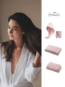 KRRAMEL ผ้าขนหนูแห้งแบบสวมหัว 3 ชิ้น ขนาดใหญ่ ผ้าขนหนูซับน้ำแห้งเร็ว อบอุ่น สวมใส่สบาย สำหรับใช้ในบ้าน