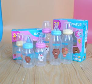 Line friends NATUR เนเจอร์ ขวดนมคอแคบสมูทไบโอมิมิค 4 และ 8 ออนซ์ แพ็ค3ขวด 20019/20020