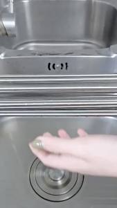 ชั้นวางตะแกรงระบายน้ำสเตนเลสแบบพับได้ สำหรับวางผักและผลไม้ สำหรับความงามที่ต้องการระบายน้ำสเตน