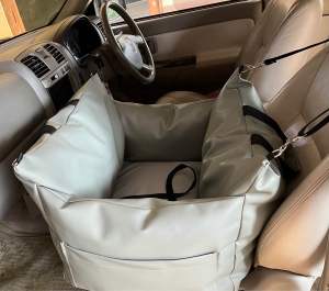 คาร์ซีทกระเป๋าหนัง น้องหมาที่นั่งในรถเดินทาง60*50cm