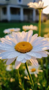 เมล็ดพันธุ์ชาสต้าเดซี่ (Shasta Daisy) ดอกใหญ่สีขาว บรรจุ 500 เมล็ด/ซอง ต้นสูง 70 ซม. | ดอก 6–10 ซม. | ปลูกง่าย ดอกสวยคลาสสิก