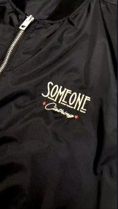 Someone Bomber Jacket 371B Build For Speed Hitam