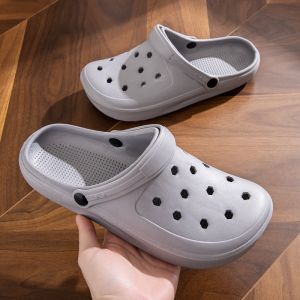 รองเท้าแตะ EVA สวมใส่สบาย รองเท้าแตะชายหาด รองเท้าพยาบาล รองเท้าแตะแบบมีตาข่ายสำหรับผู้หญิงและผู้ชาย รองเท้าแตะแบบมีฟองสูบ สไตล์เกาหลี