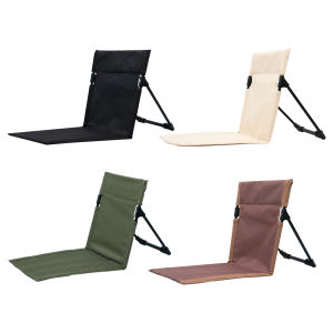 Foldable Camping Chair with Carry Bag Backrest Cushion Chair for Fishing Travel