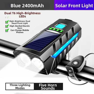 Raleigh | Solar Charging Night Riding Bike Headlight Horn Light