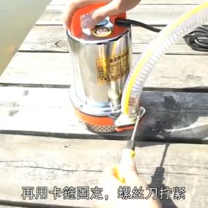 Deep well water pump 12V DC submersible 1-inch stainless steel pump for irrigation