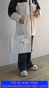 túi nỉ hoạt hình kuromi 40cmx30cmx11cm siêu cute