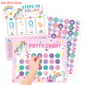 Childrens Toilet Training Reward Sticker Chart for Boys And Girls Toilet Training Chart Educational Toy for Kids