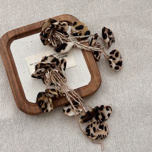 Retro Leopard Print Tassel Earrings Womens Long Elegant Unique Fashion Jewelry Fresh out New 2025 Unbeaten Style