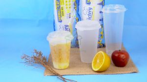 [1 PACK] Thinwall Cup Injection Transparan Frosted + Tutup Gelas Plastik Bening Buram Injection Cup Kekinian Gelas Inject Datar Tebal Murah Ukuran 400ml 500ml 700ml