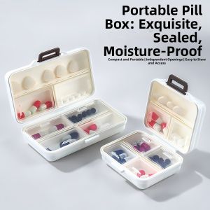 LUTUMEI | Portable Weekly Pill Organizer Waterproof
