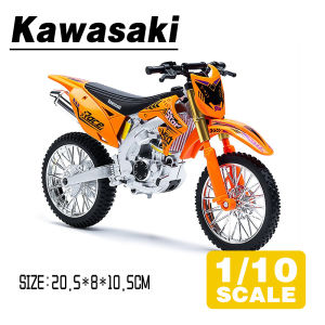 LEO 1:10 Kawasaki KX450 Motorcycle Diecast Model Car Alloy Cars Toys Collection Gift For Kids Boy Girl