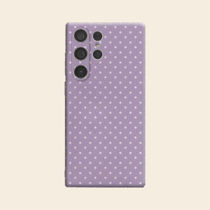 lavender polka dots Luxury Fashion Full Lens Protective Case for Samsung Galaxy S26 S25 S24 A56 A36 Plus Ultra